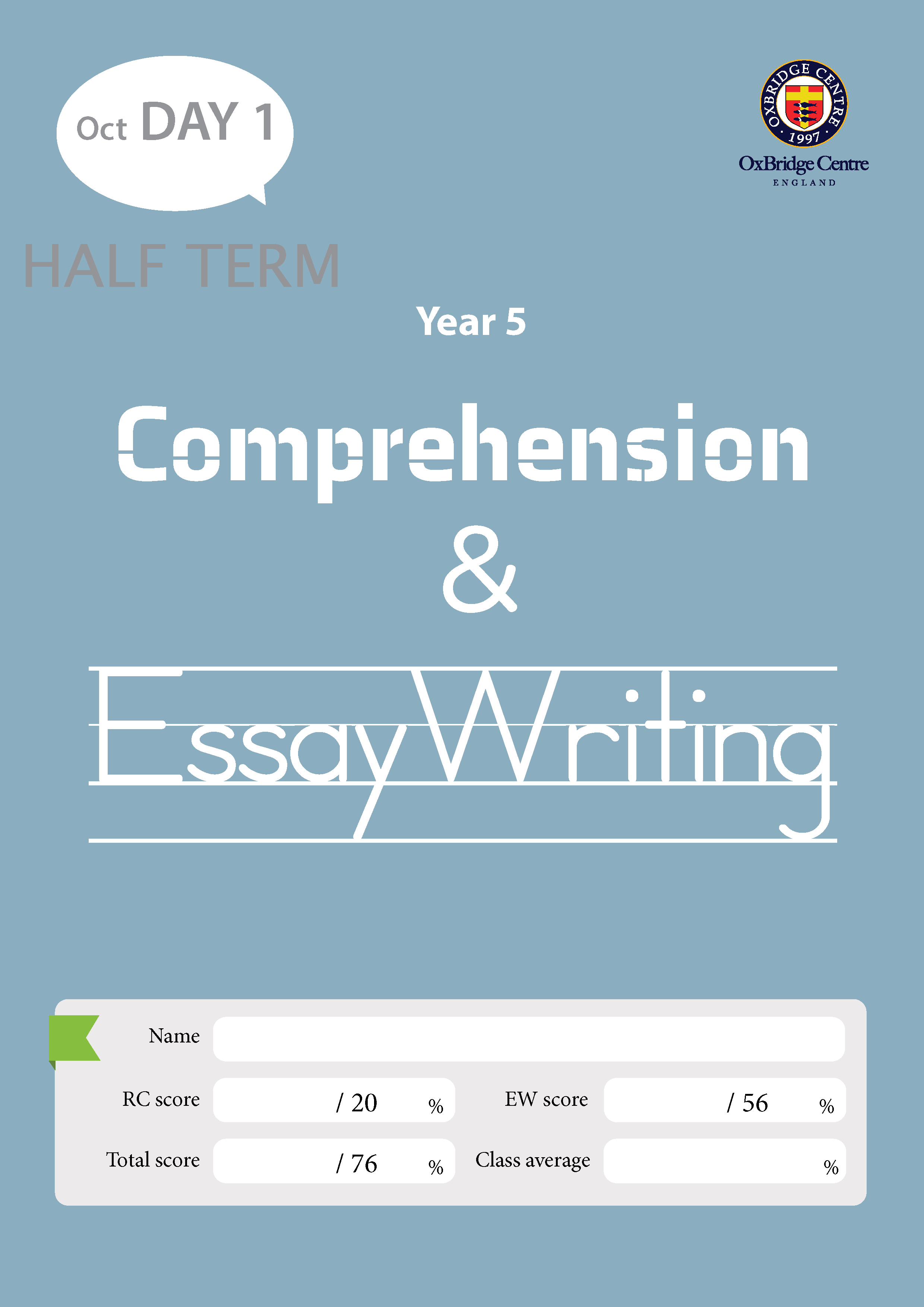 Year 4 Essay Writing booklet thumbnail